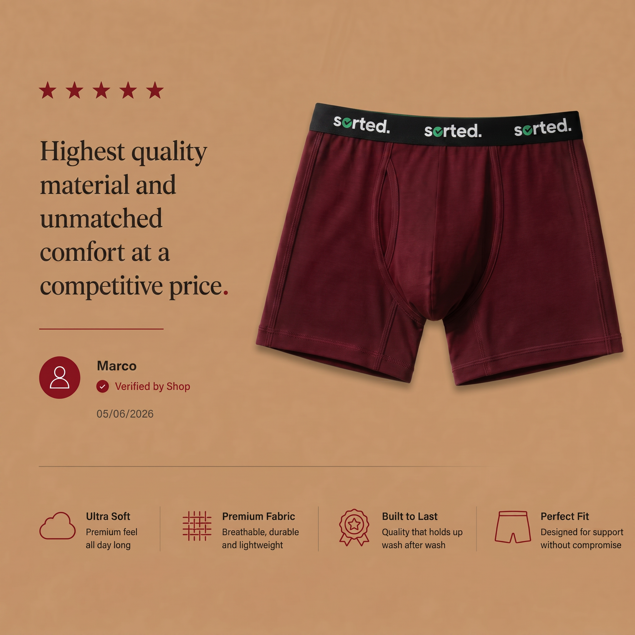 Organic Cotton Boxer Briefs