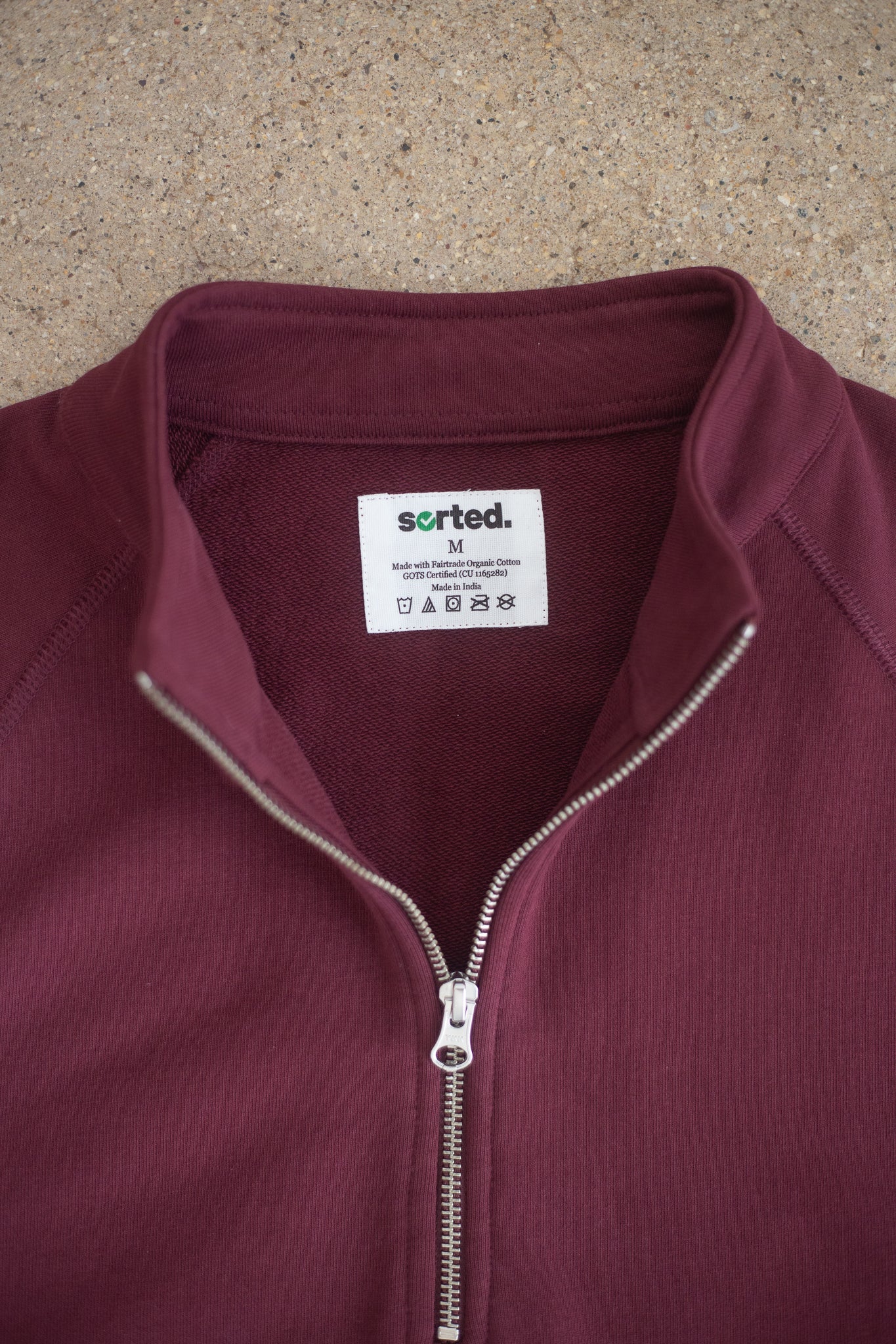 Organic Cotton Midweight Raglan Quarterzip