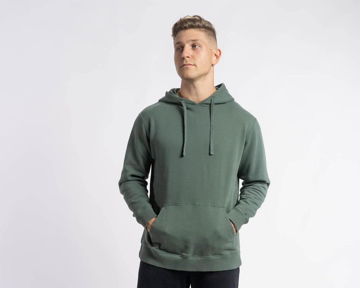 Organic Cotton Midweight Hoodie - Jet Black