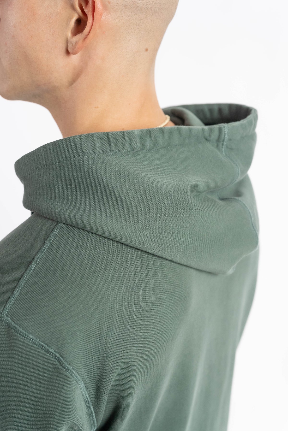 Organic Cotton Midweight Hoodie - Jet Black