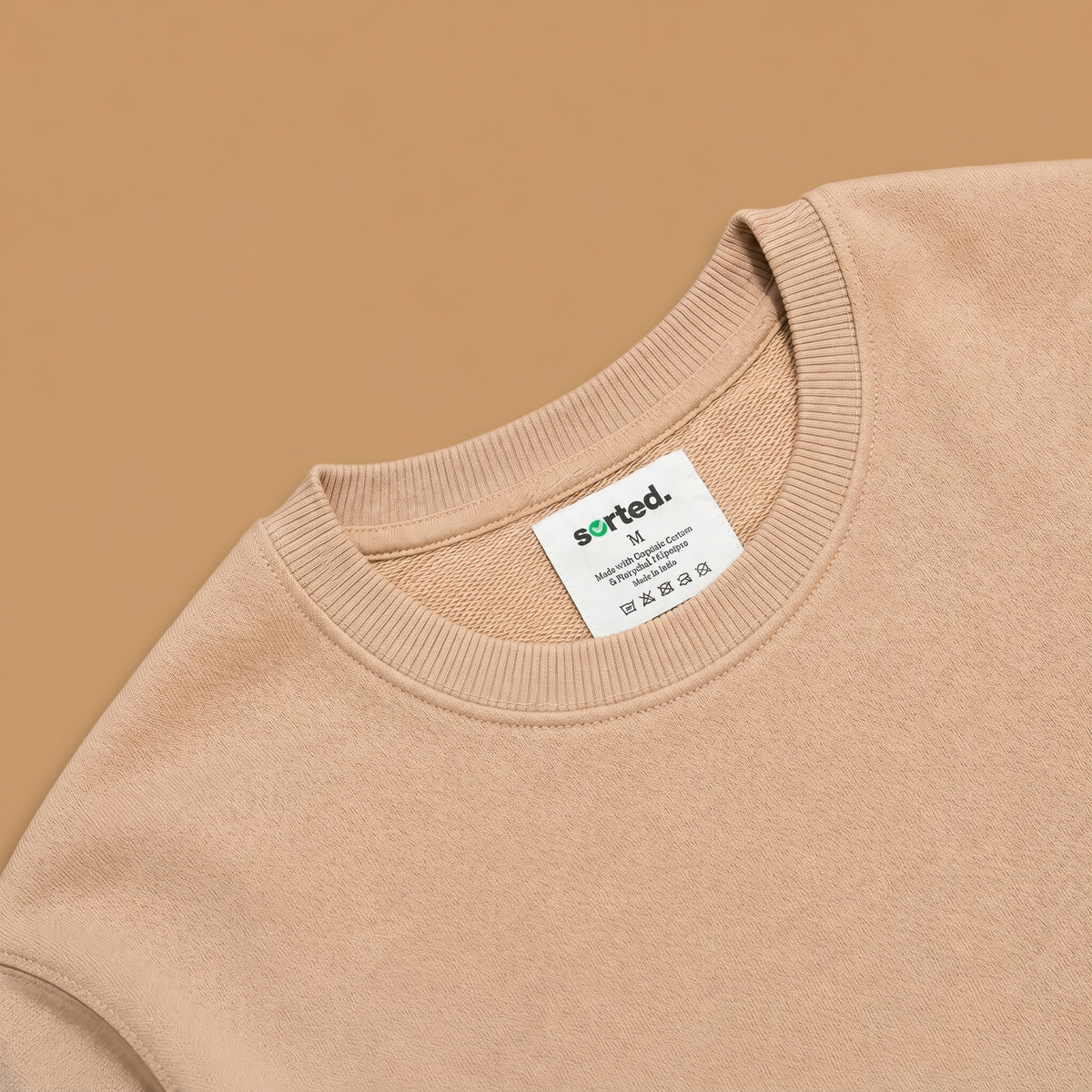 Organic Cotton Midweight Crewneck - Jet Black