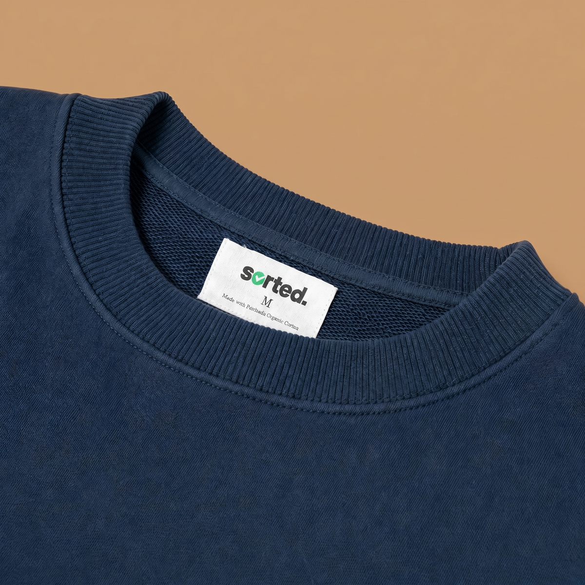 Organic Cotton Midweight Crewneck - Jet Black