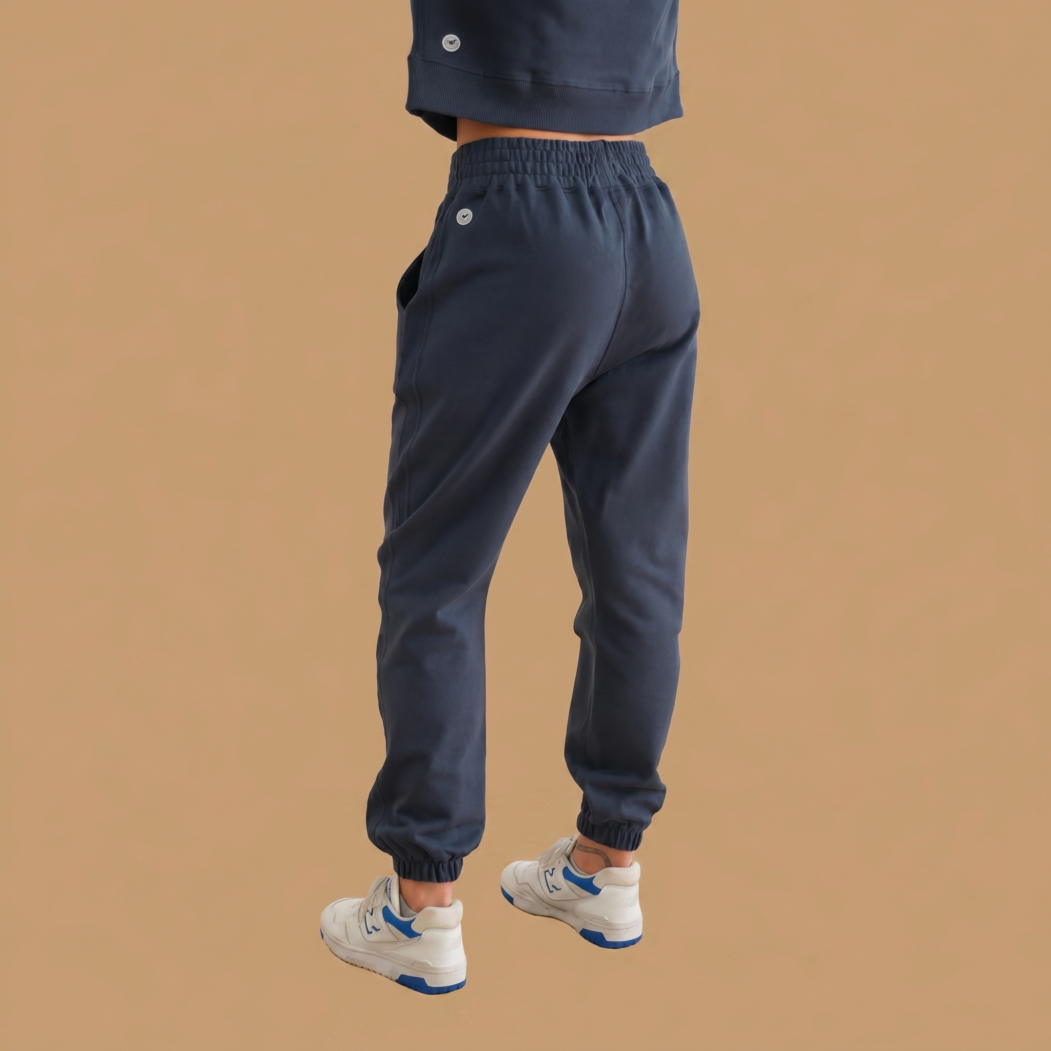 Organic Cotton Midweight Jogger (Women's) - Heather Grey