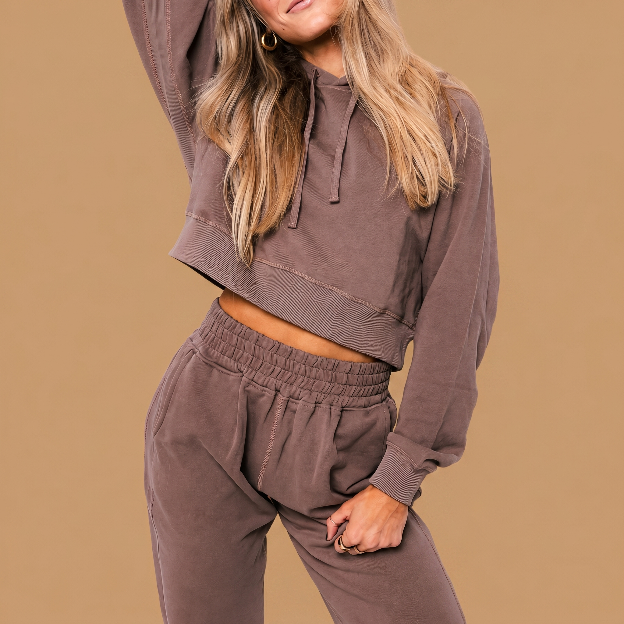 Organic Cotton Midweight Jogger (Women's) - Heather Grey