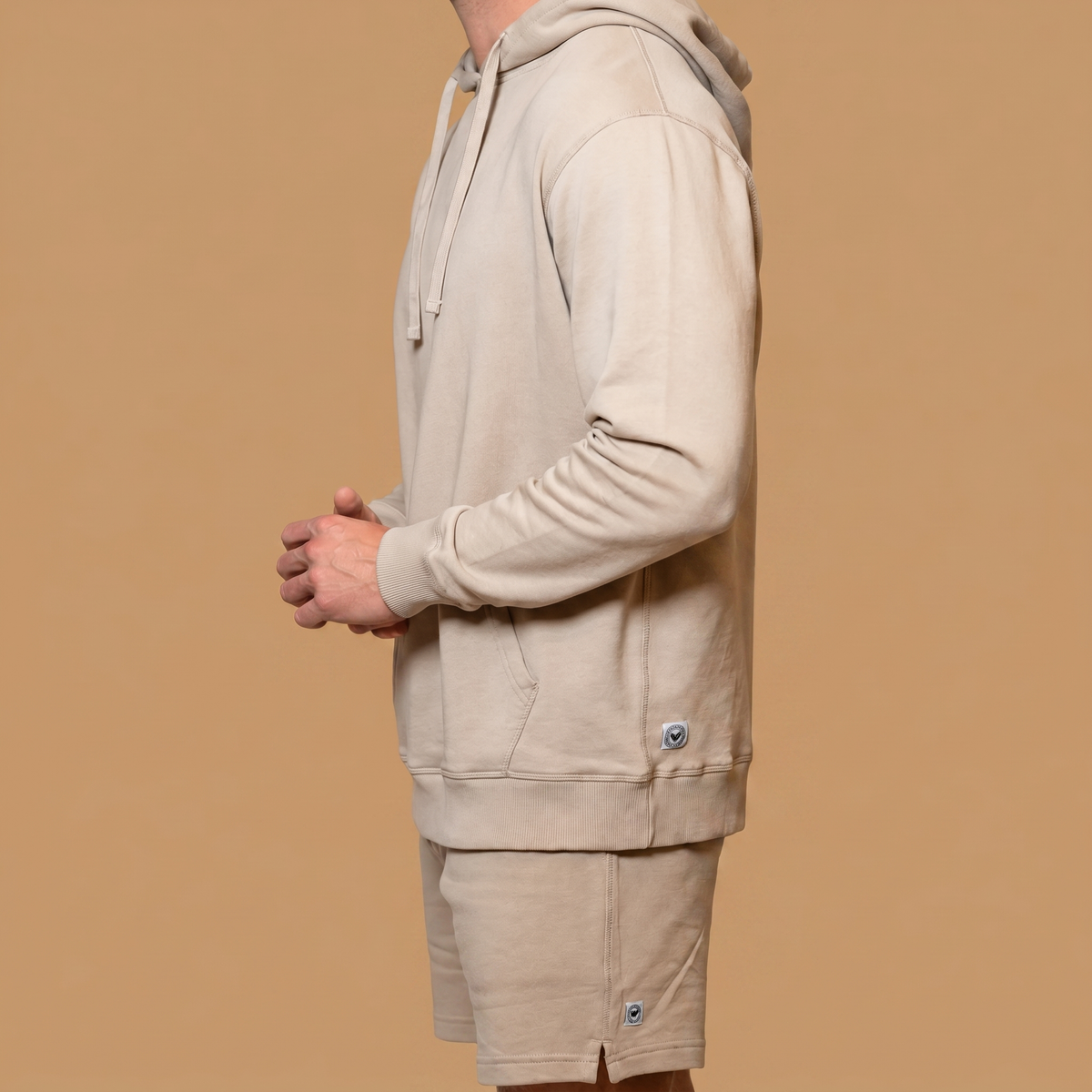 Organic Cotton Midweight Hoodie - Jet Black