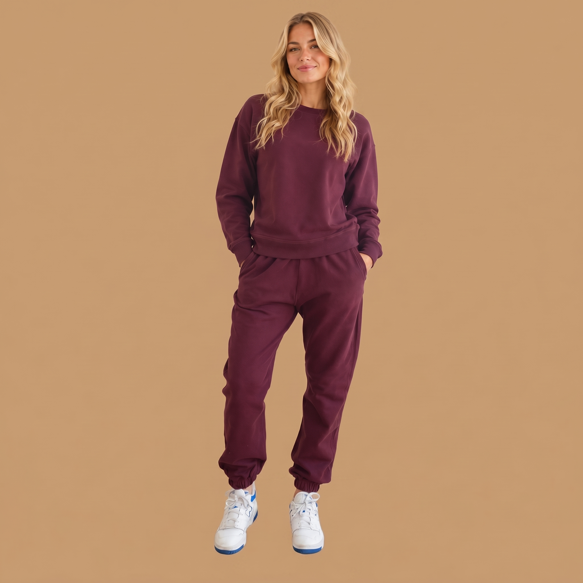 Organic Cotton Midweight Jogger (Women's) - Heather Grey