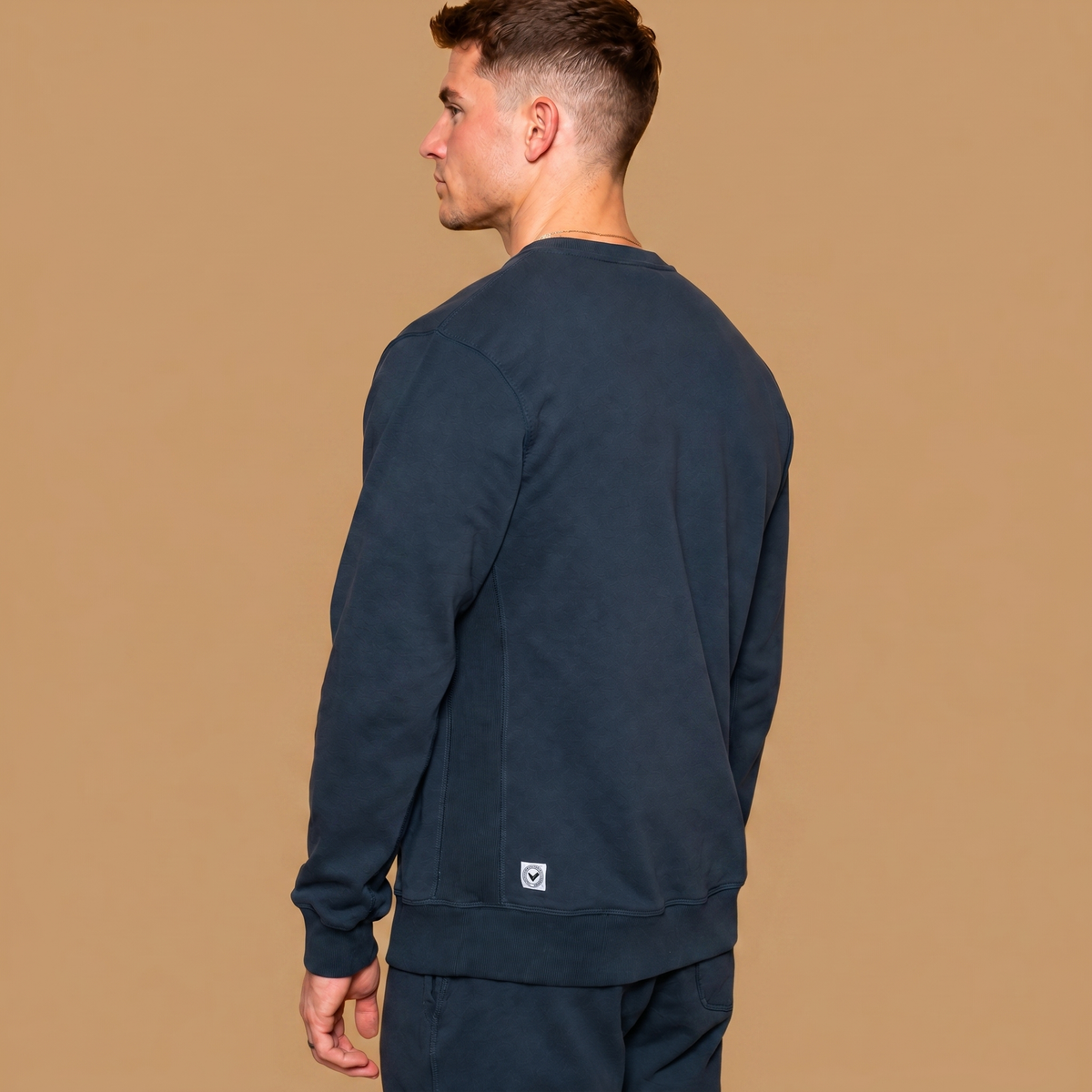 Organic Cotton Midweight Crewneck - Jet Black