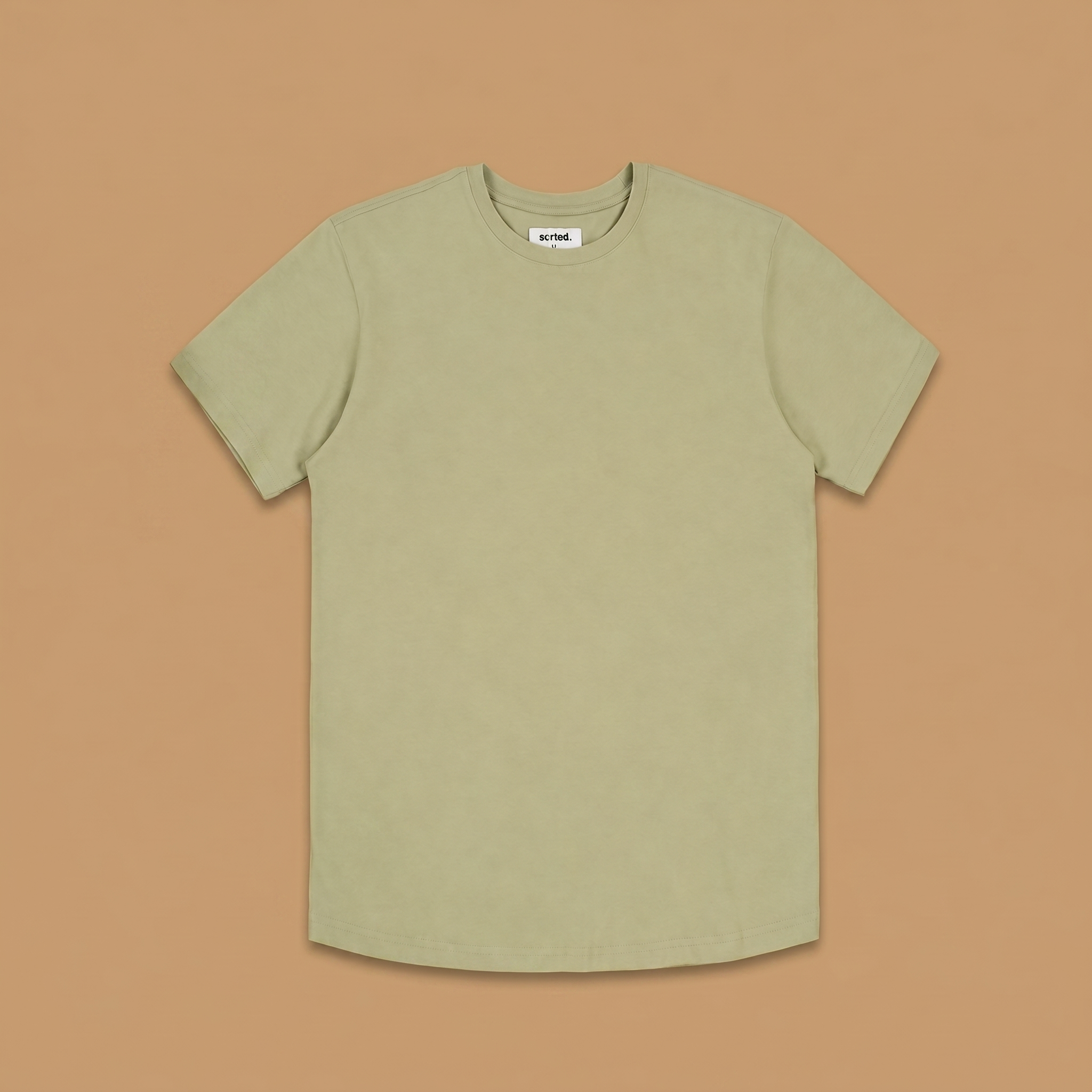 Organic Cotton Midweight T-Shirt Curved Hem