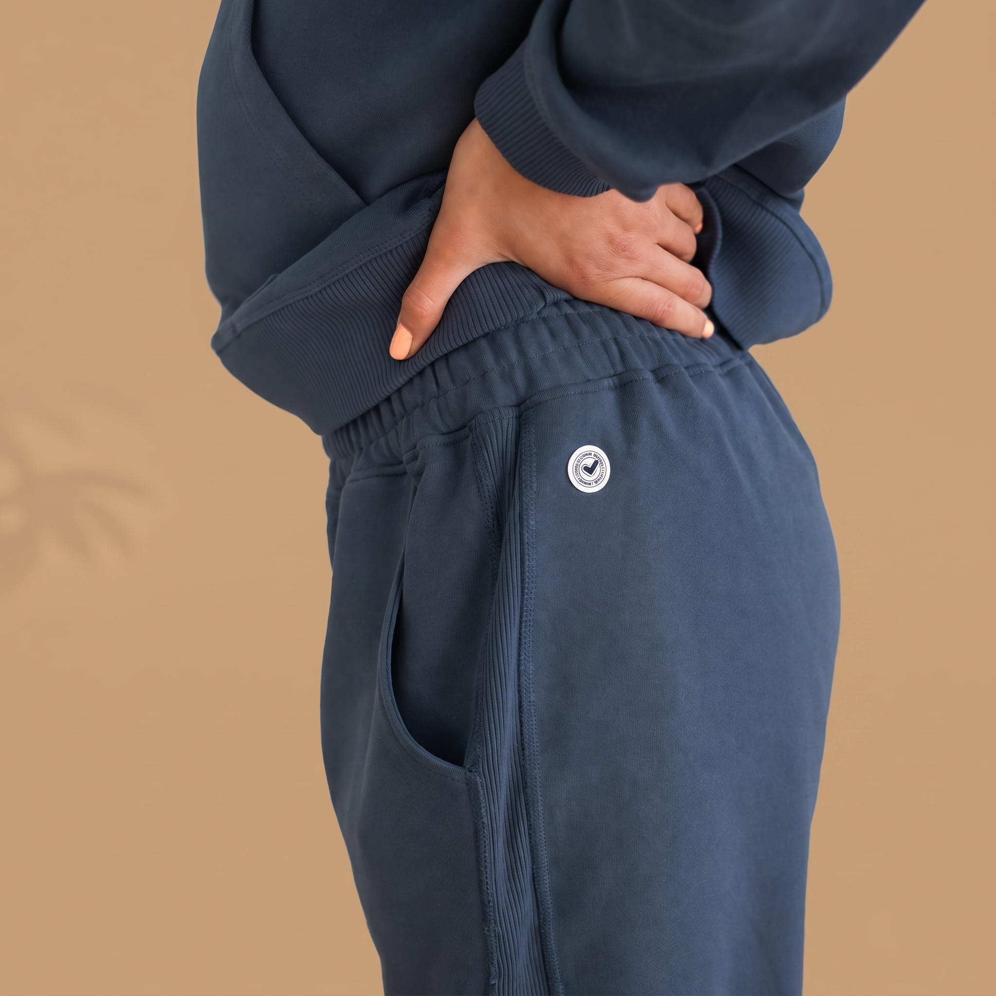 Organic Cotton Midweight Jogger (Women's) - Heather Grey