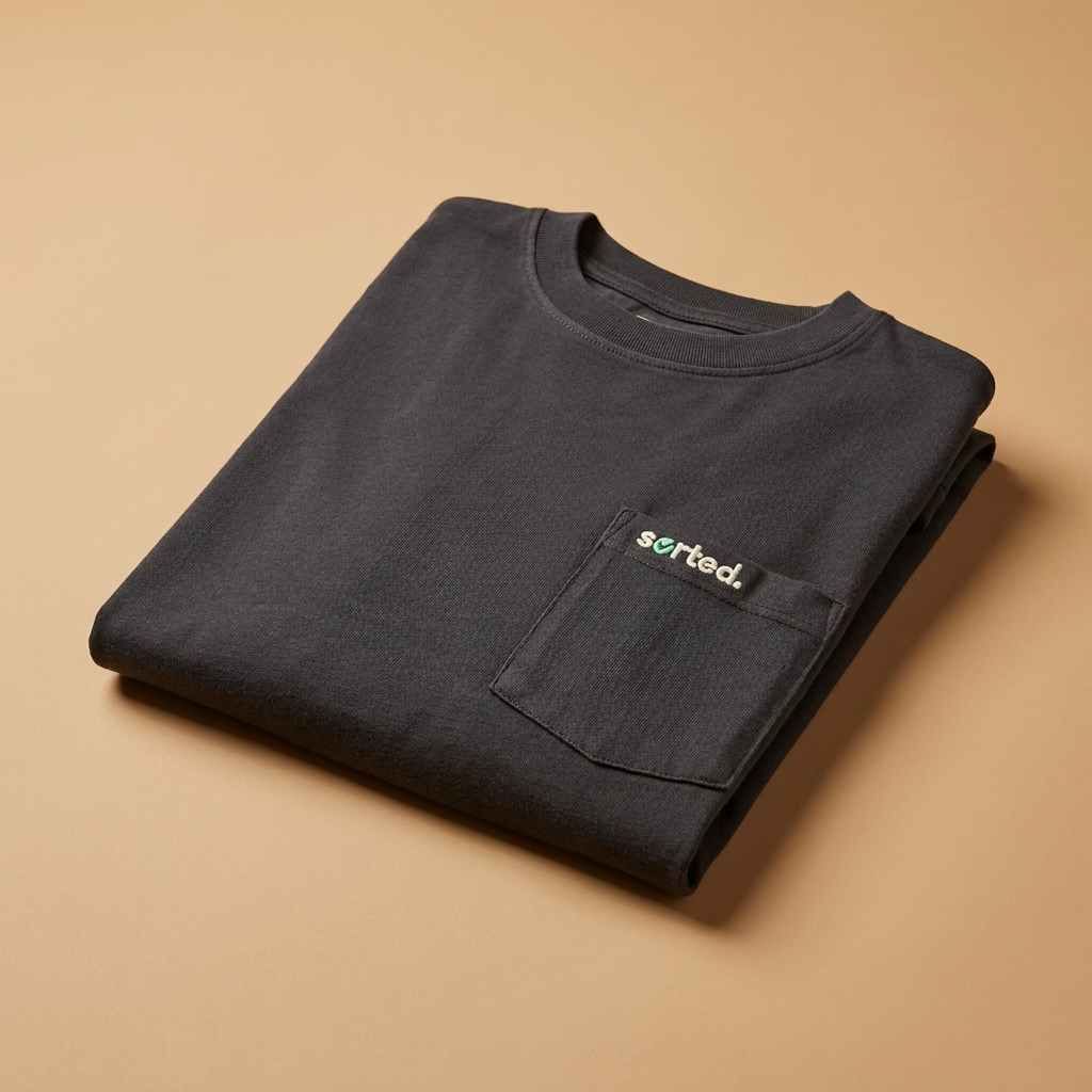 Organic Cotton Long Sleeve Pocket T-Shirt