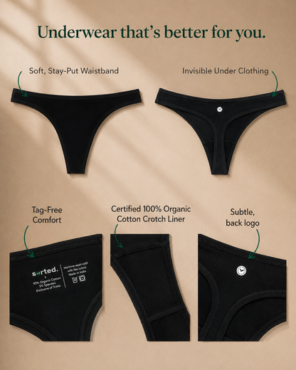 Organic Cotton Thong