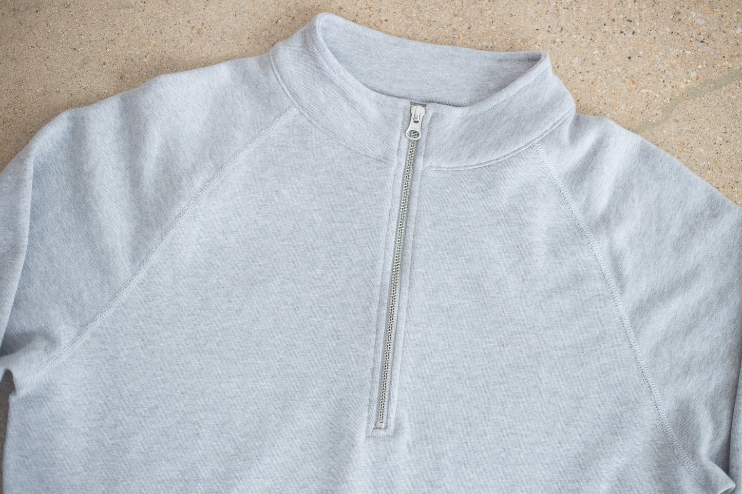 Organic Cotton Midweight Raglan Quarterzip