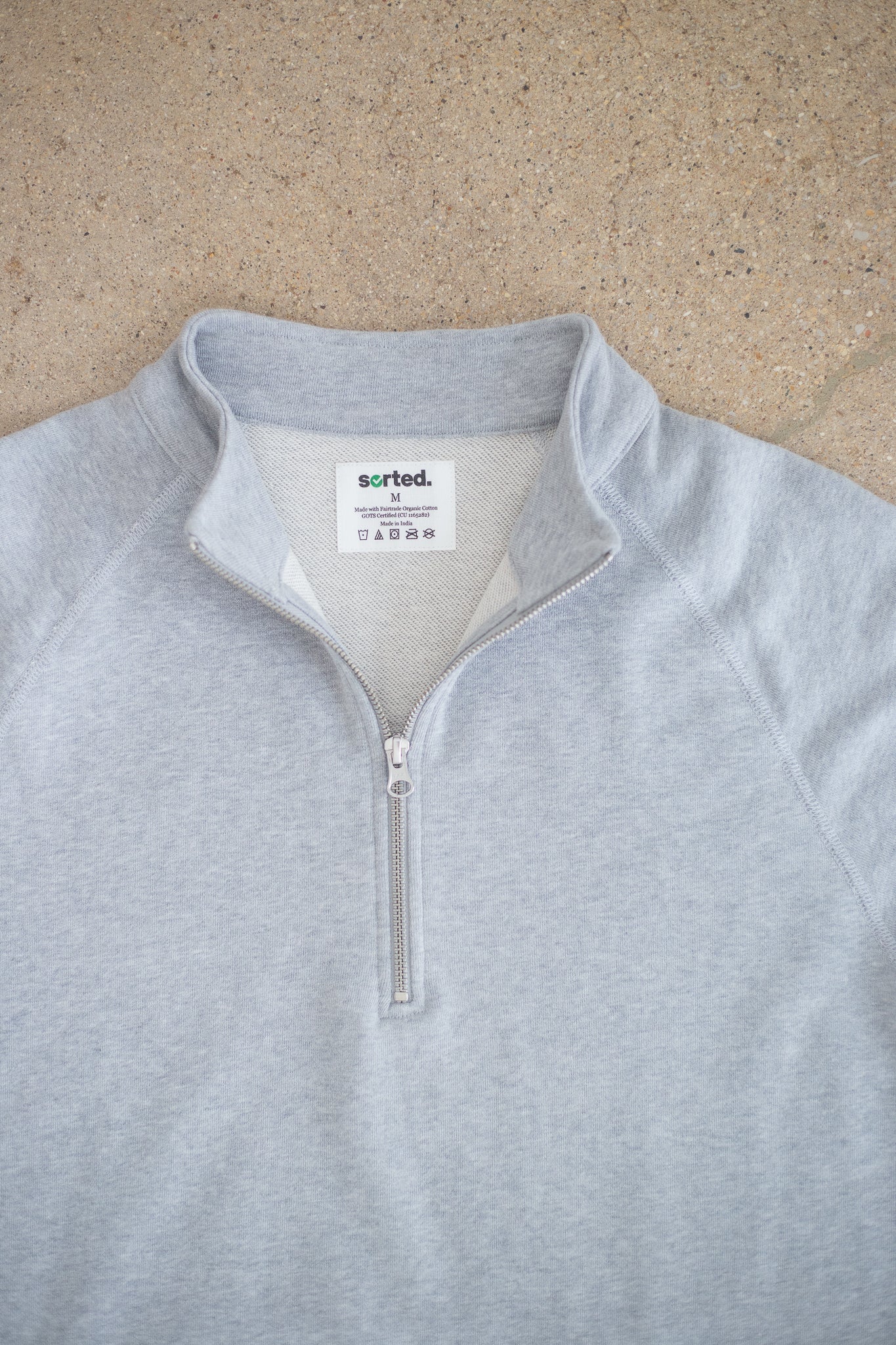 Organic Cotton Midweight Raglan Quarterzip
