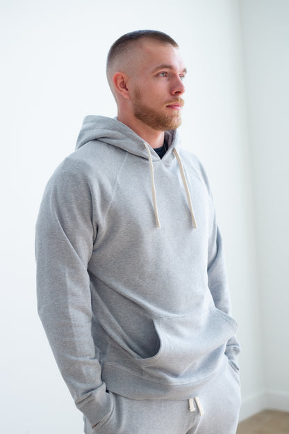 Men's Organic Cotton Midweight Raglan Hoodie