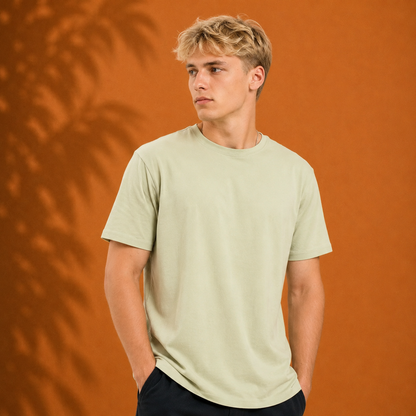 Organic Cotton Midweight T-Shirt Curved Hem