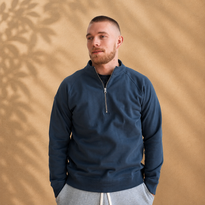 Organic Cotton Midweight Raglan Quarterzip