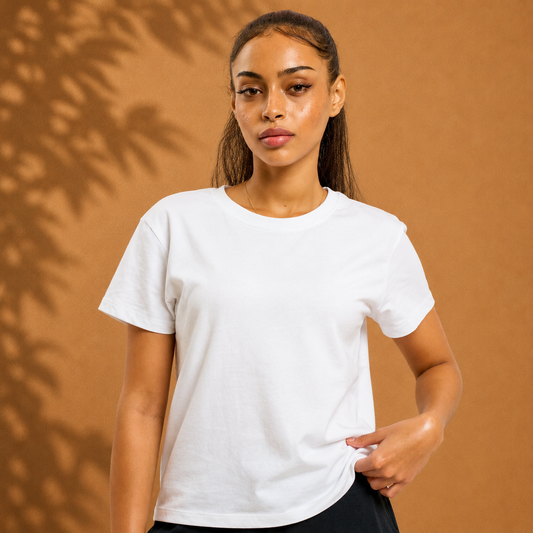 Organic Cotton Cropped T-Shirt