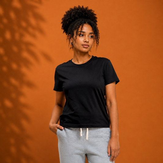 Organic Cotton Cropped T-Shirt