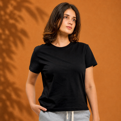 Organic Cotton Cropped T-Shirt