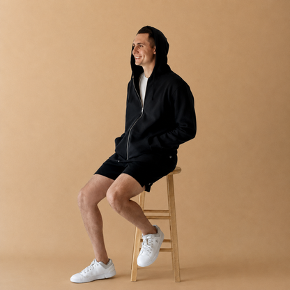 Organic Cotton Heavyweight Fleece Zip Up Hoodie