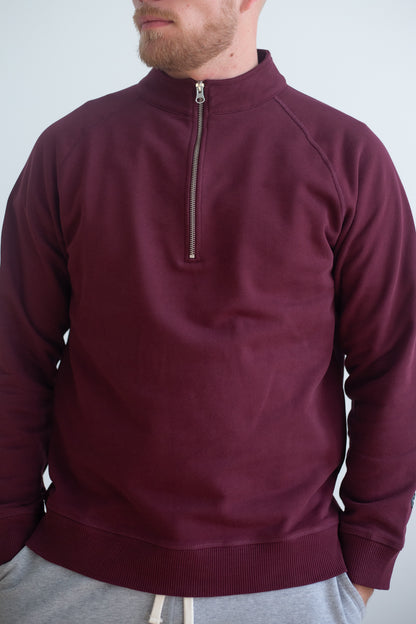 Organic Cotton Midweight Raglan Quarterzip