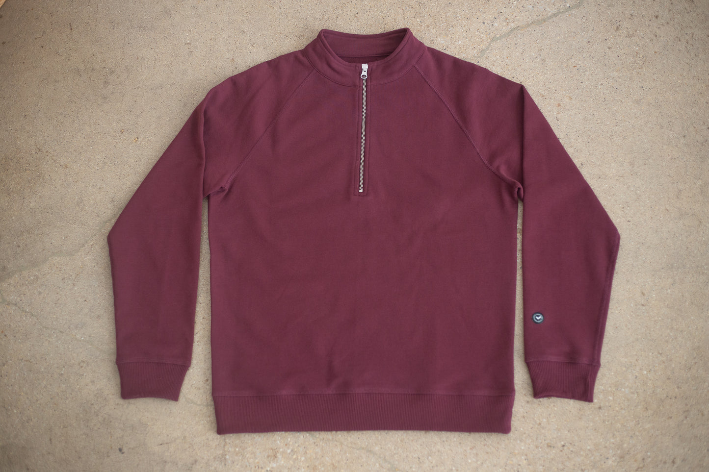 Organic Cotton Midweight Raglan Quarterzip