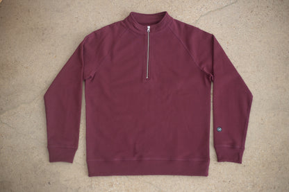 Organic Cotton Midweight Raglan Quarterzip