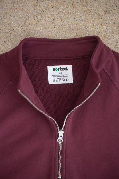 Organic Cotton Midweight Raglan Quarterzip