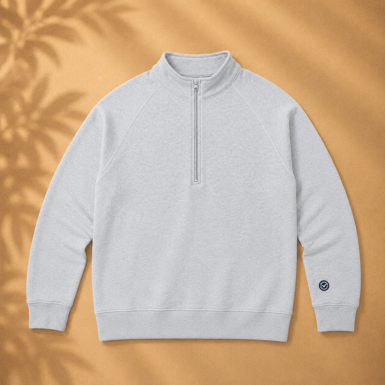 Organic Cotton Midweight Raglan Quarterzip