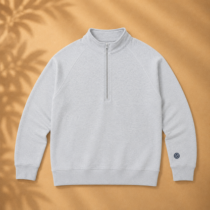 Organic Cotton Midweight Raglan Quarterzip