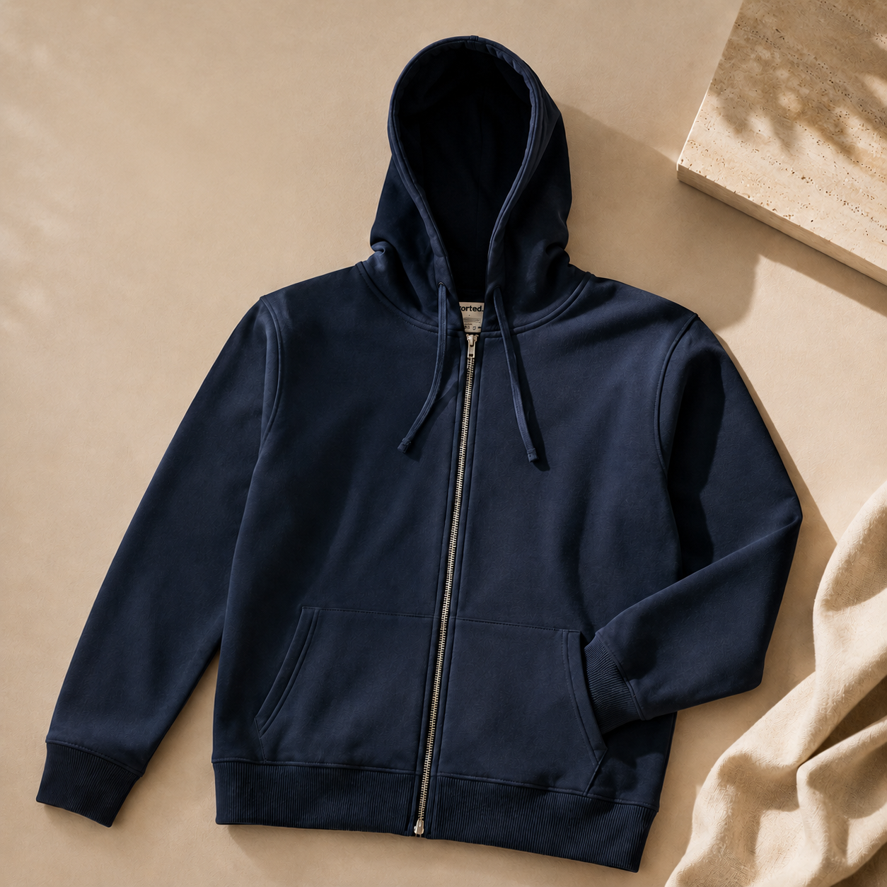 Organic Cotton Heavyweight Fleece Zip Up Hoodie
