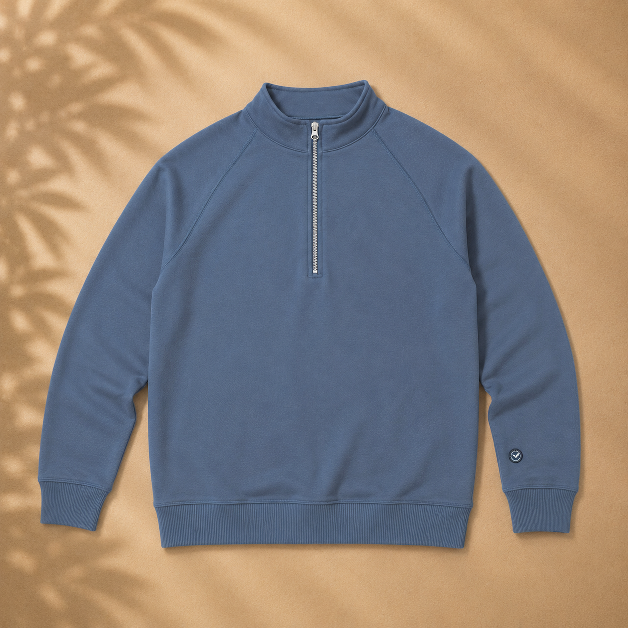 Organic Cotton Midweight Raglan Quarterzip