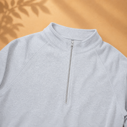 Organic Cotton Midweight Raglan Quarterzip
