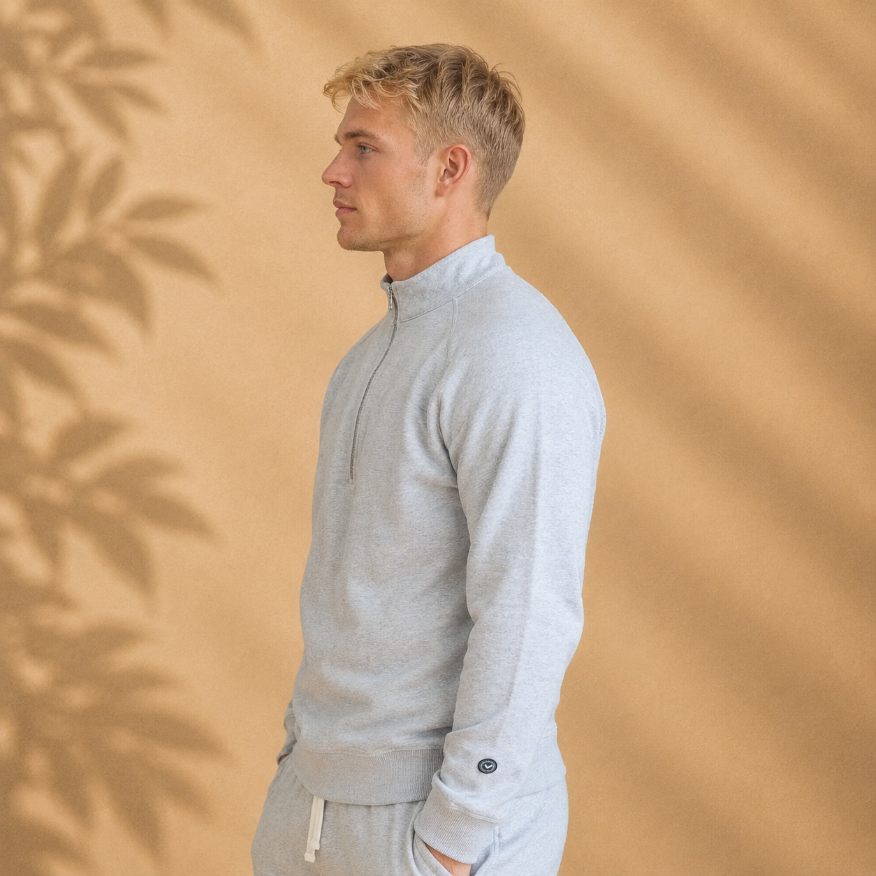 Organic Cotton Midweight Raglan Quarterzip