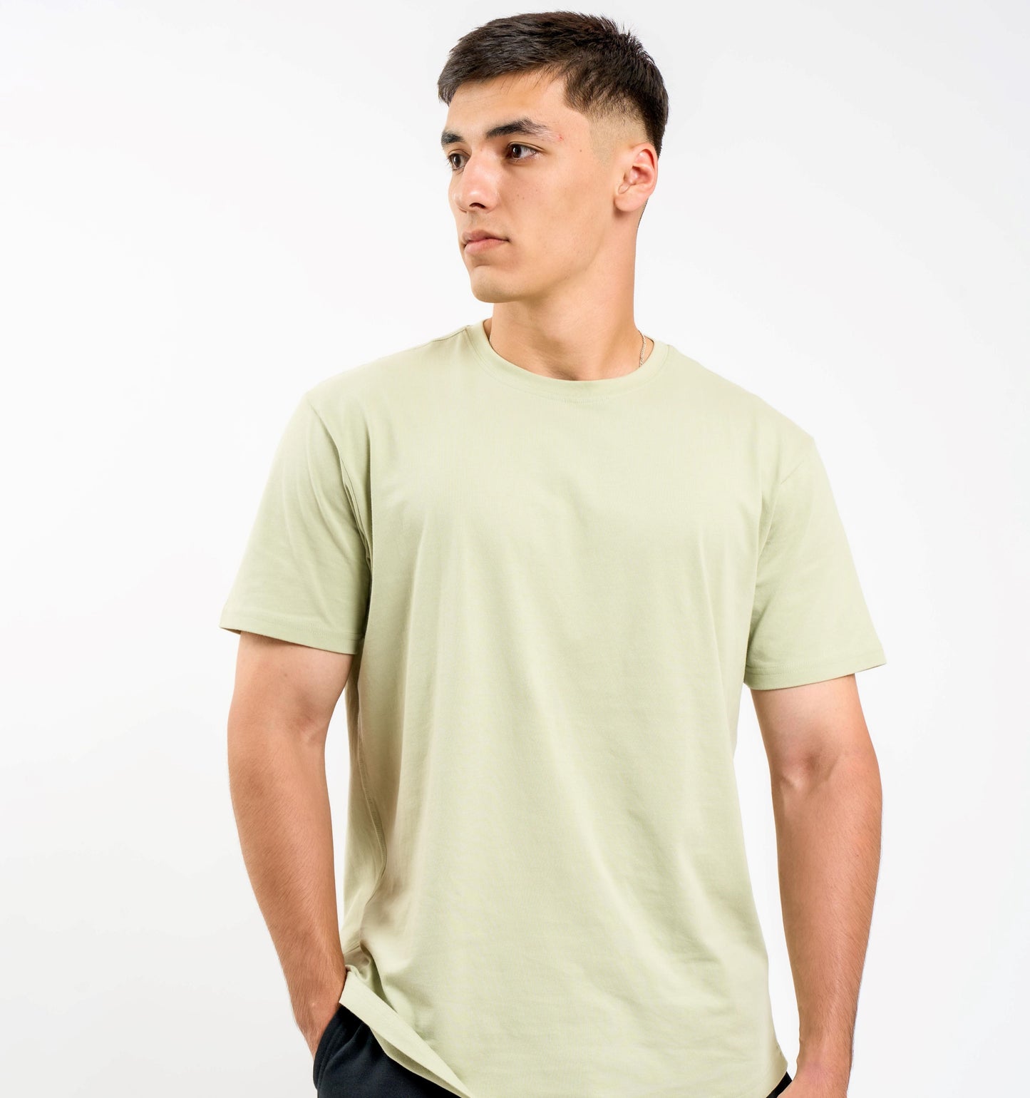 Organic Cotton Midweight T-Shirt Curved Hem