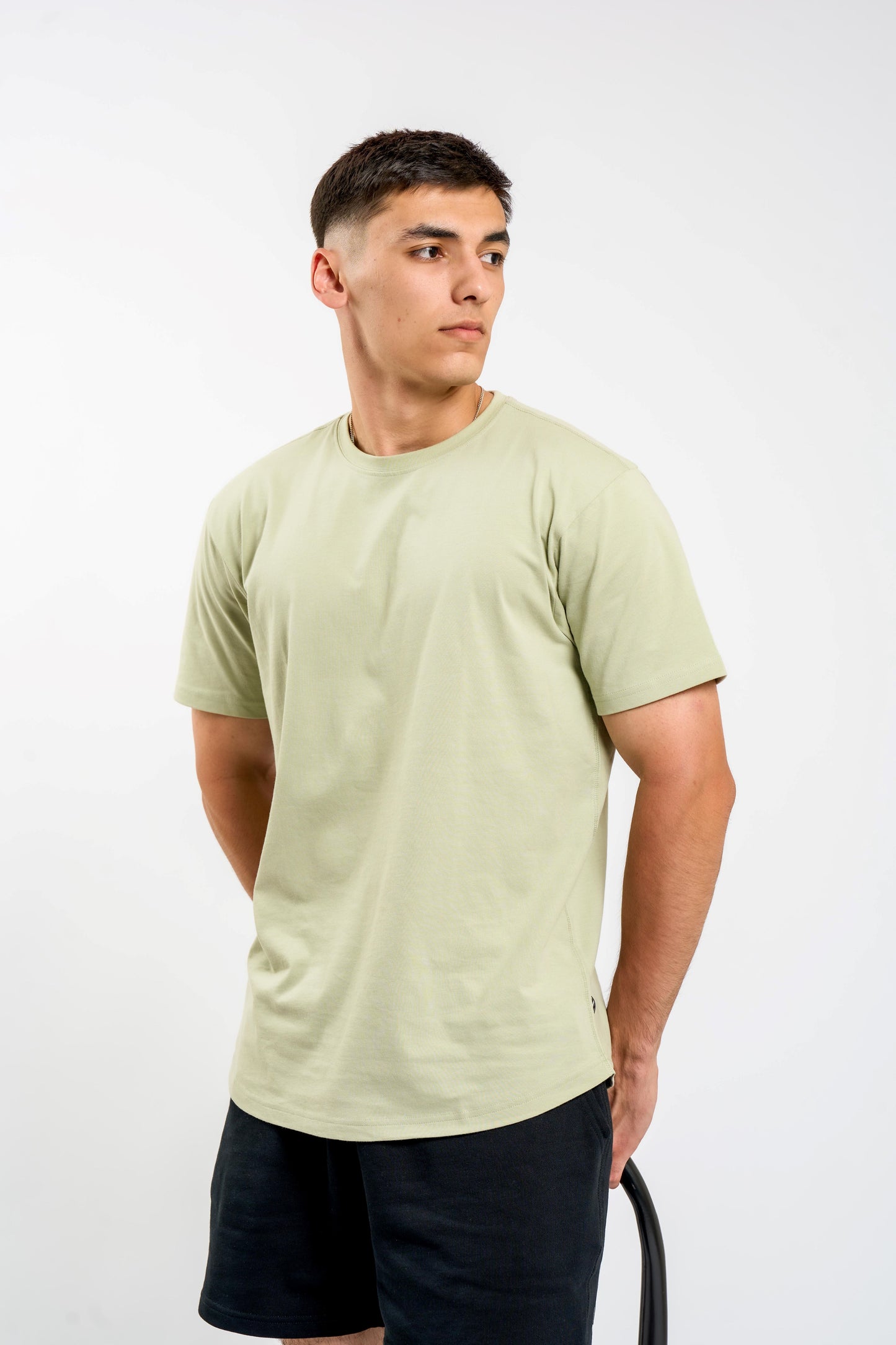 Organic Cotton Midweight T-Shirt Curved Hem