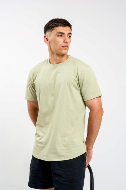 Organic Cotton Midweight T-Shirt Curved Hem
