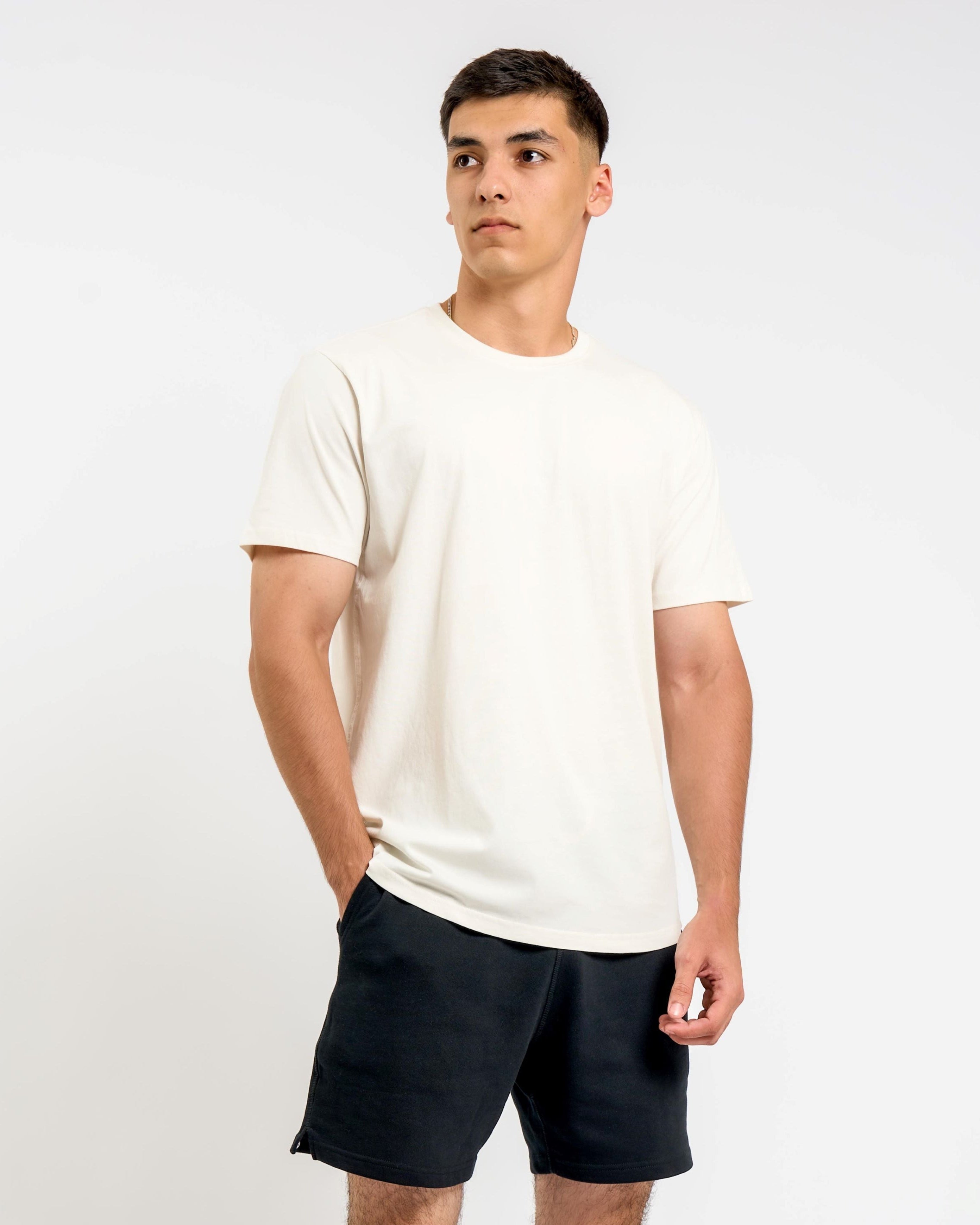Organic Cotton Midweight T-Shirt Curved Hem