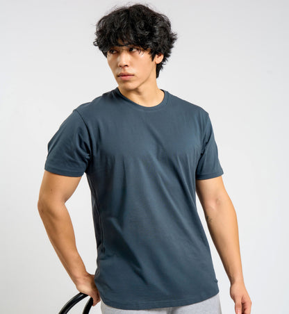 Organic Cotton Midweight T-Shirt Curved Hem