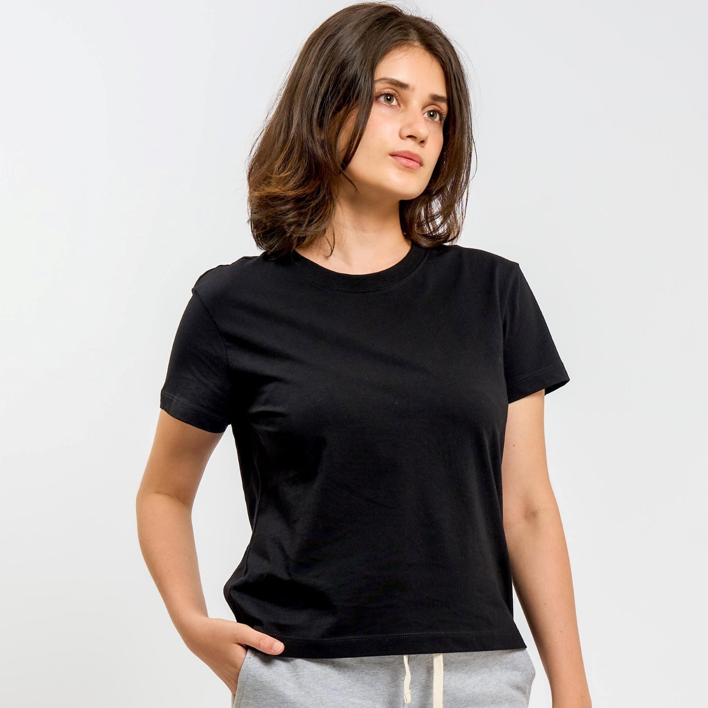 Organic Cotton Cropped T-Shirt