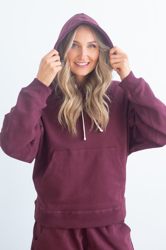 Women's Organic Cotton Midweight Raglan Hoodie