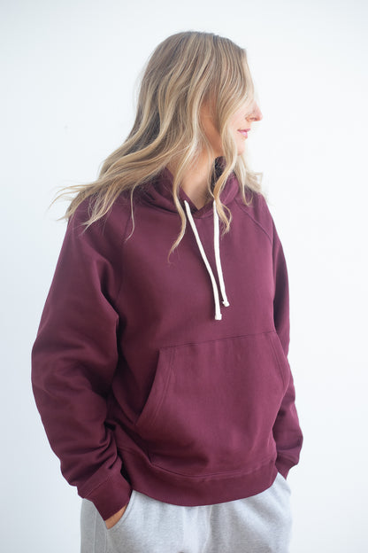 Women's Organic Cotton Midweight Raglan Hoodie