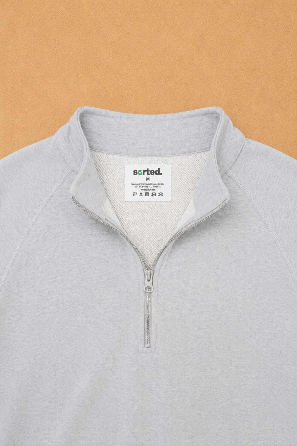 Organic Cotton Midweight Raglan Quarterzip