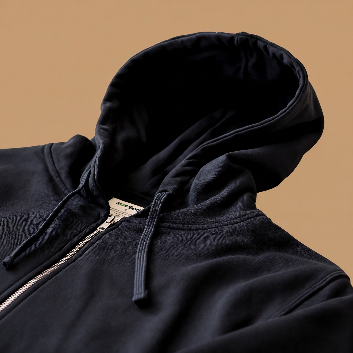 Organic Cotton Heavyweight Fleece Zip Up Hoodie