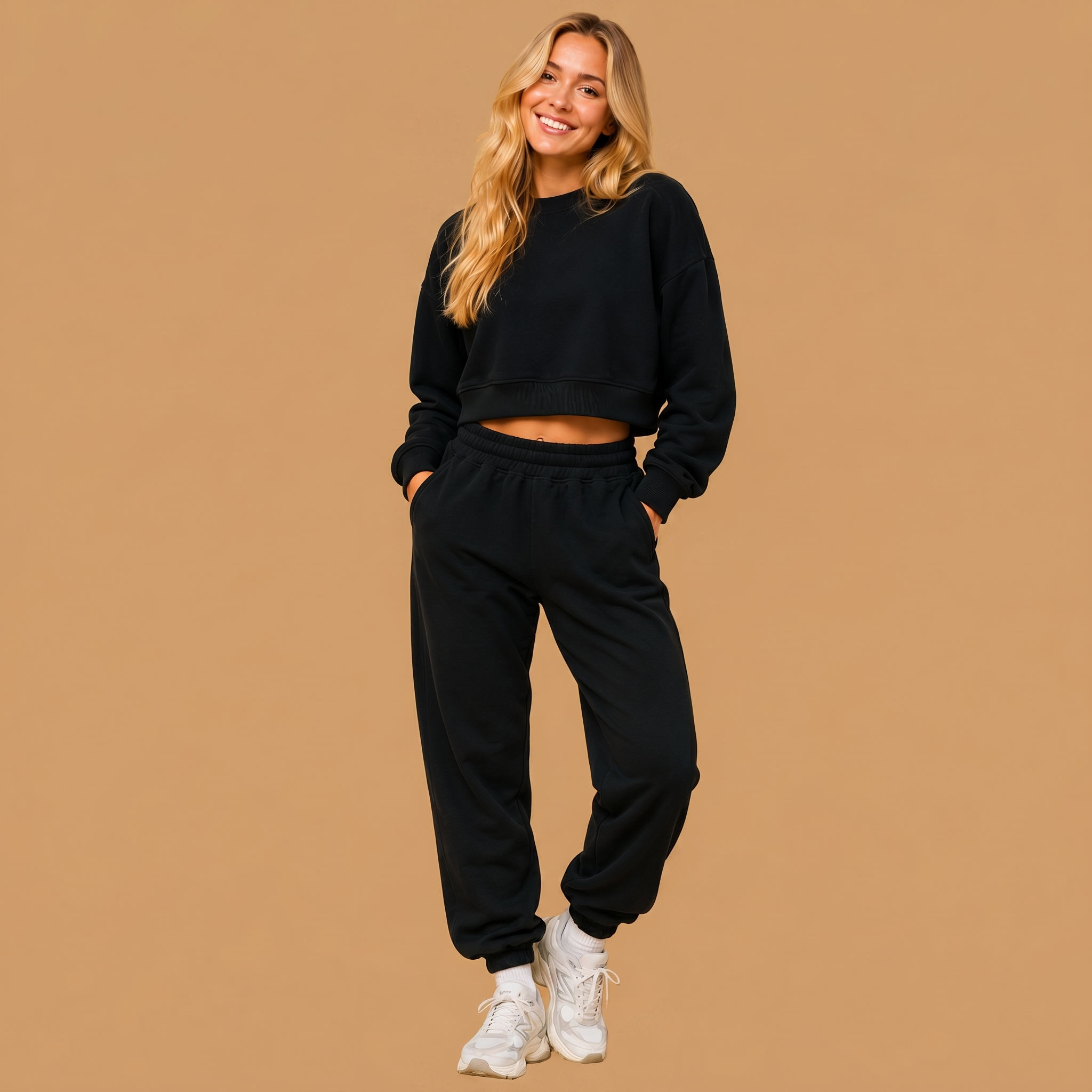 Organic Cotton Midweight Jogger (Women's) - Heather Grey