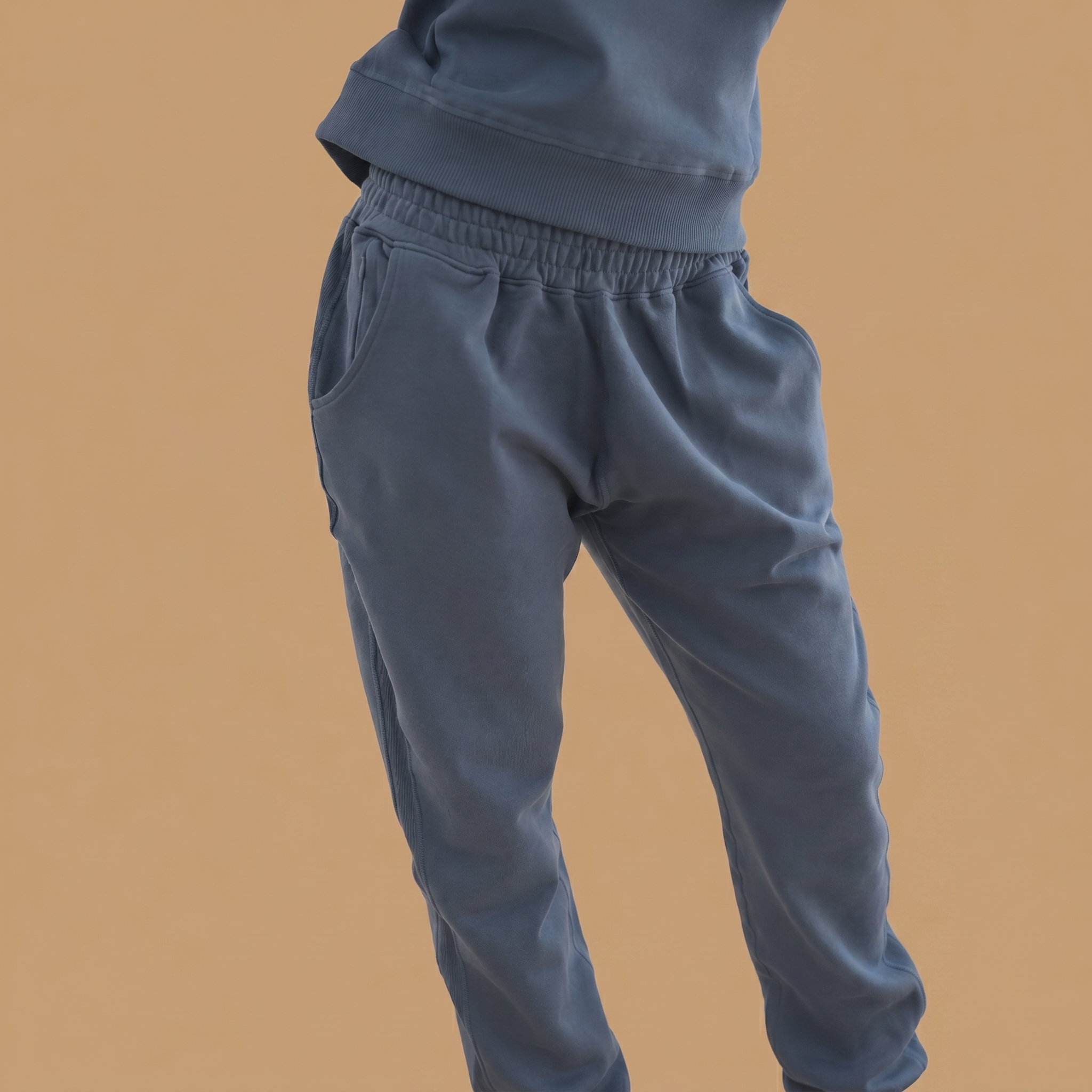 Organic Cotton Midweight Jogger (Women's) - Heather Grey