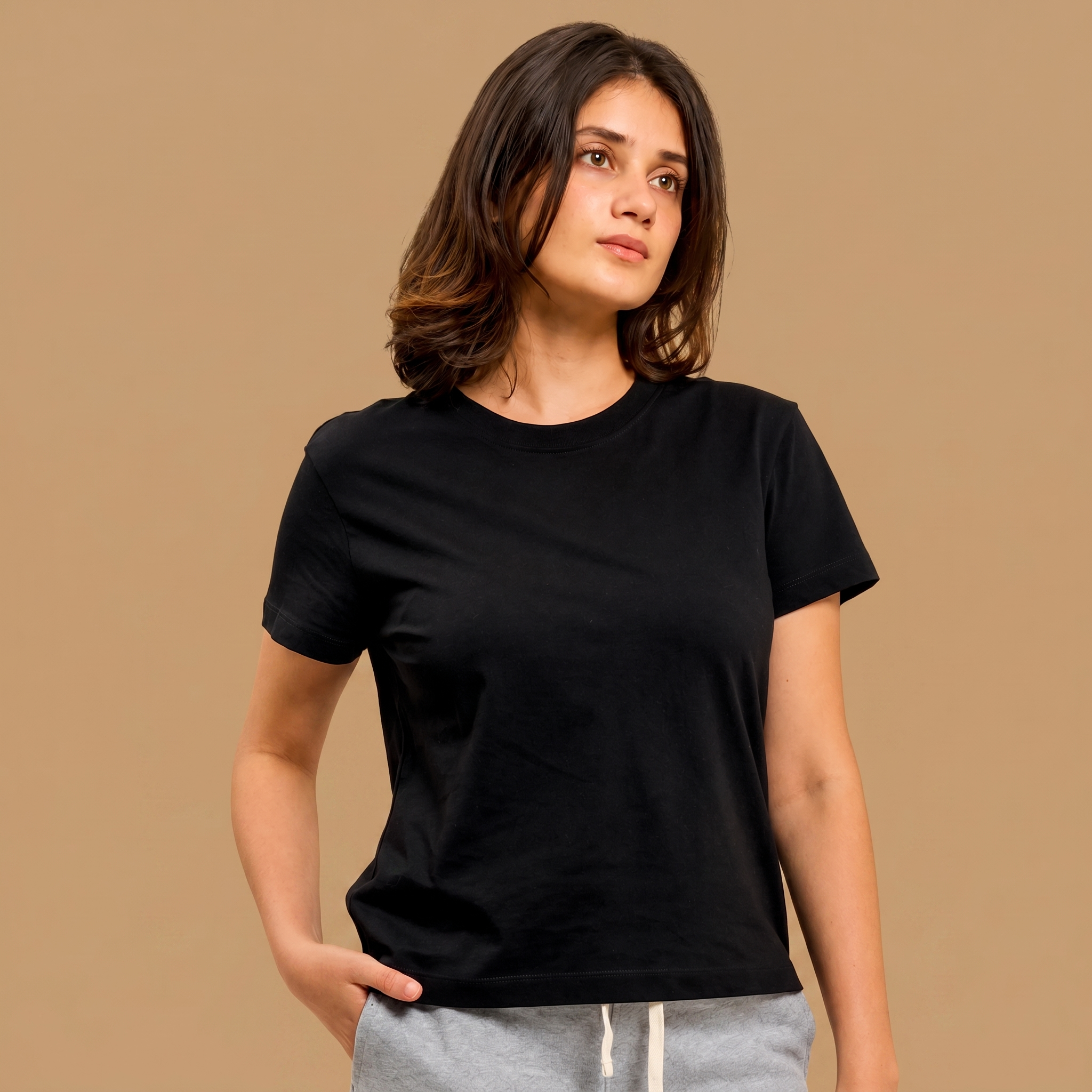 Organic Cotton Cropped T-Shirt
