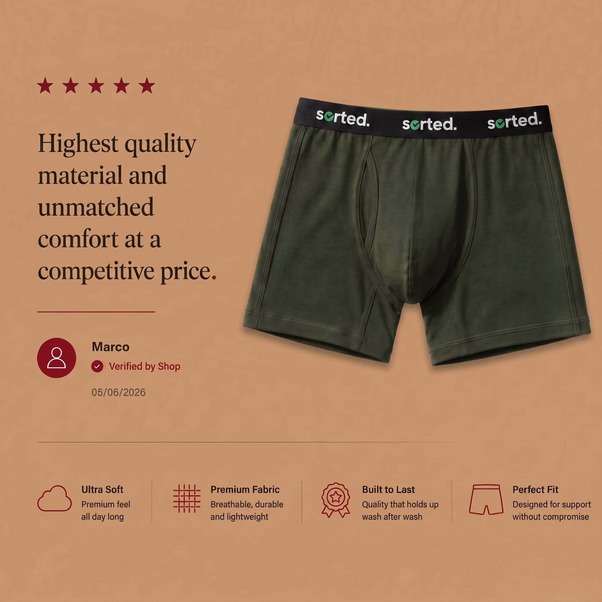 Organic Cotton Boxer Briefs
