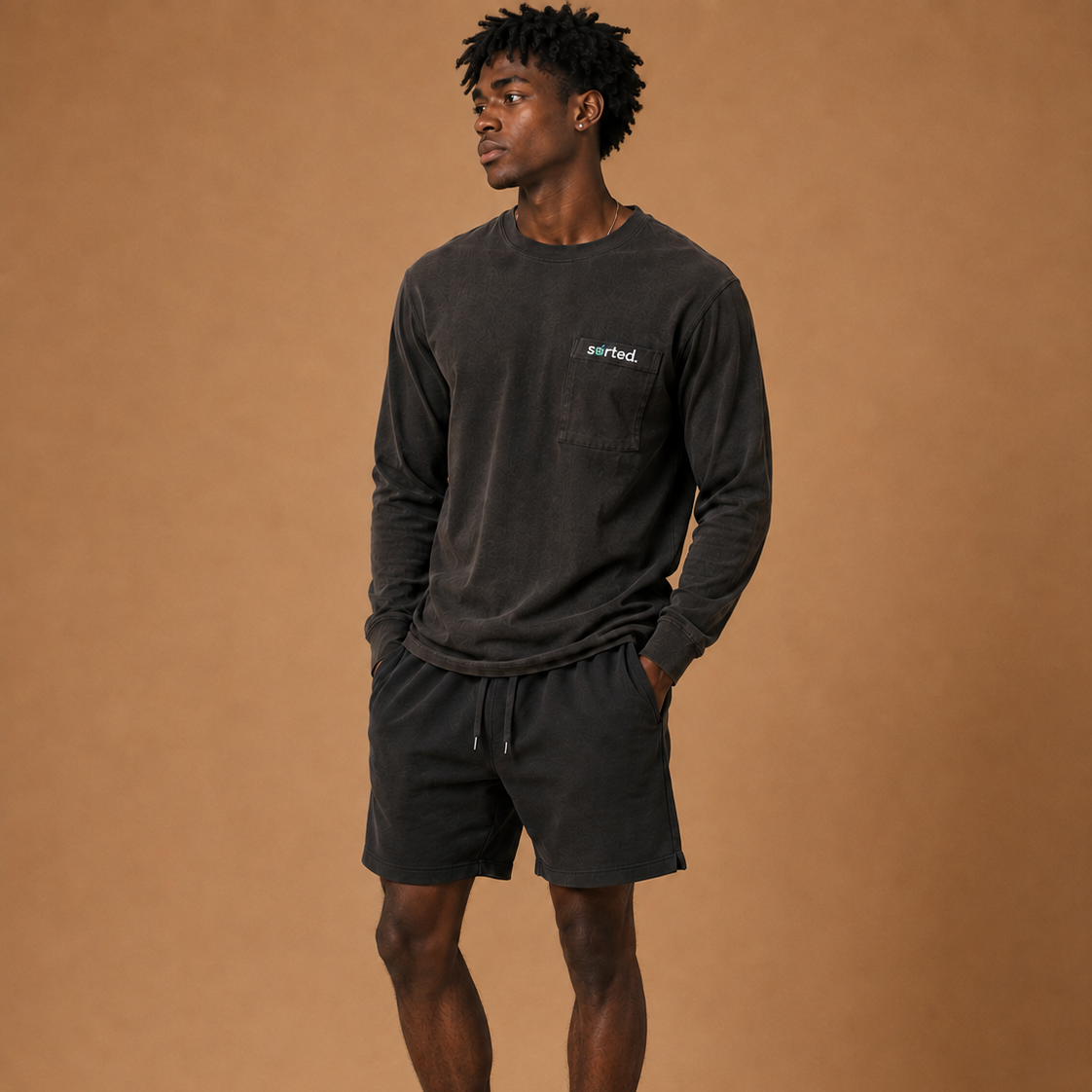 Organic Cotton Long Sleeve Pocket T-Shirt